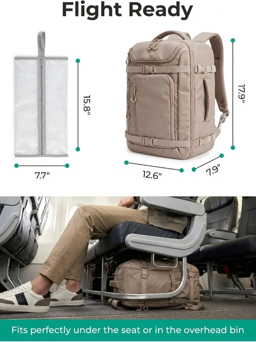 Versatile Travel Backpack for Laptops, 17-Inch, Unisex Carry-On Bag, Stylish